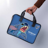 Blue Alien Laptop Sleeve With Handle