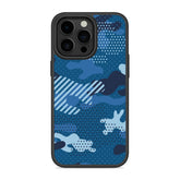Military Blue Camo Mobile Bumper Cover For Samsung S25 Ultra
