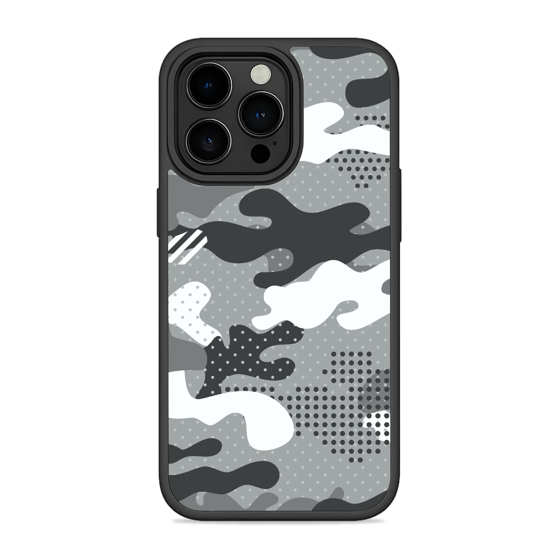 Military Grey Camo Mobile Bumper Cover