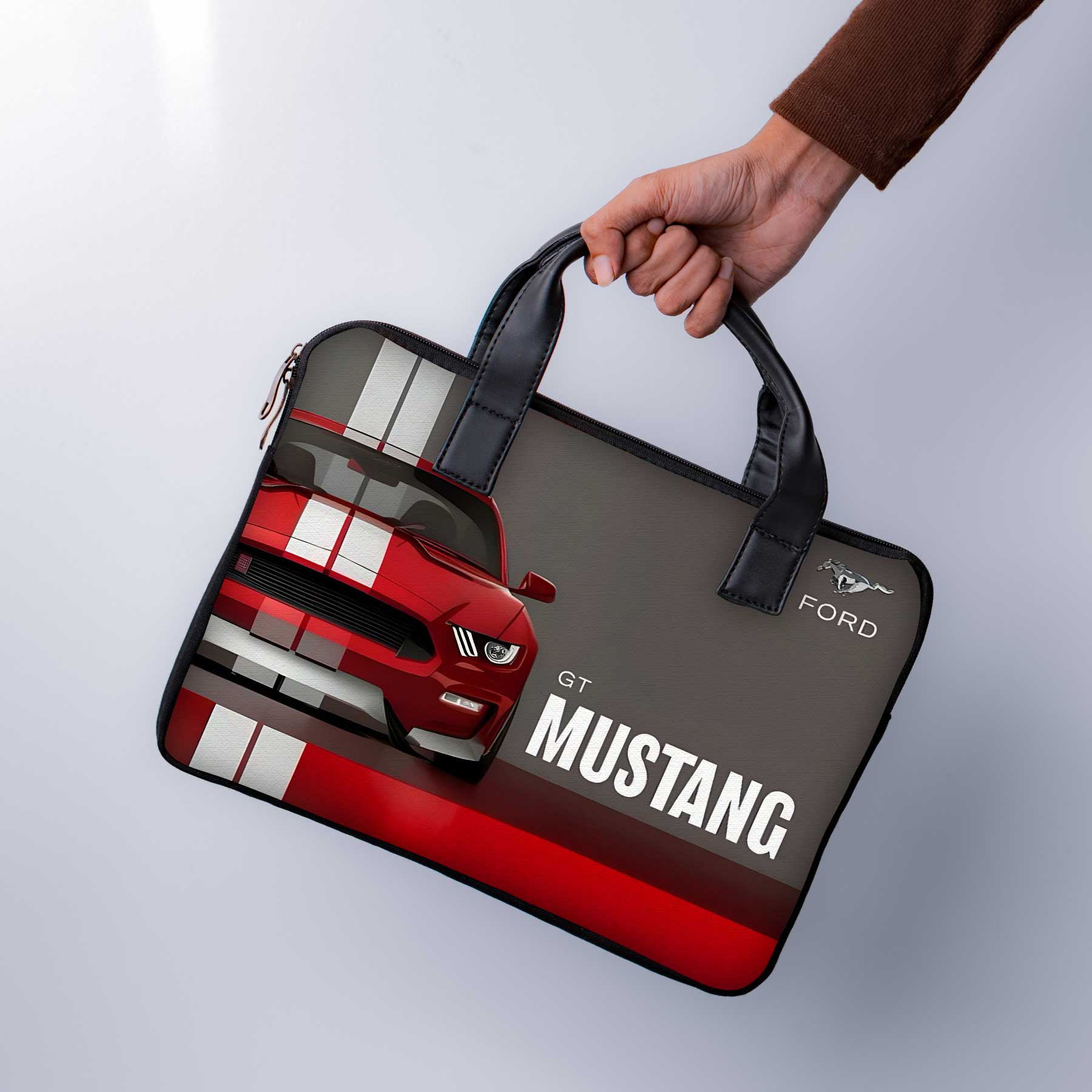 GT Mustang Laptop Sleeve With Handle