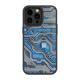 Motherboard Circuit - Blue Mobile Bumper Cover For iPhone 14 Series