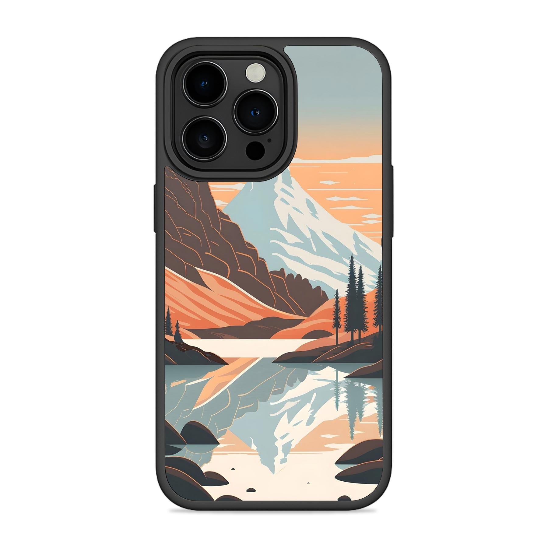Mountains 3D Mobile Bumper Cover For iPhone 14 Series