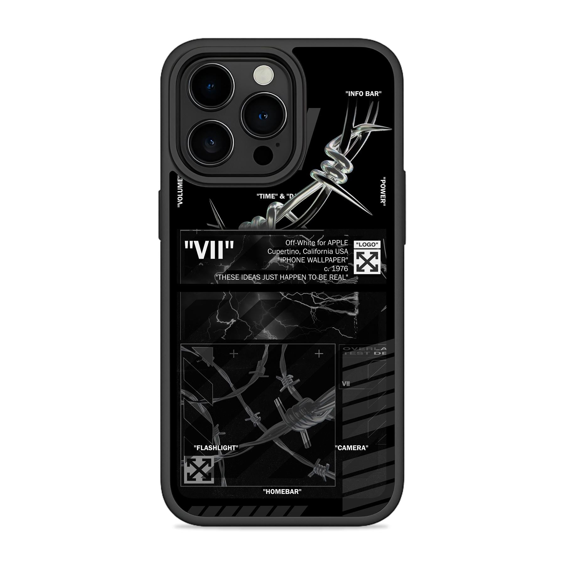 Off White 3D Mobile Bumper Cover For Samsung S24 Ultra