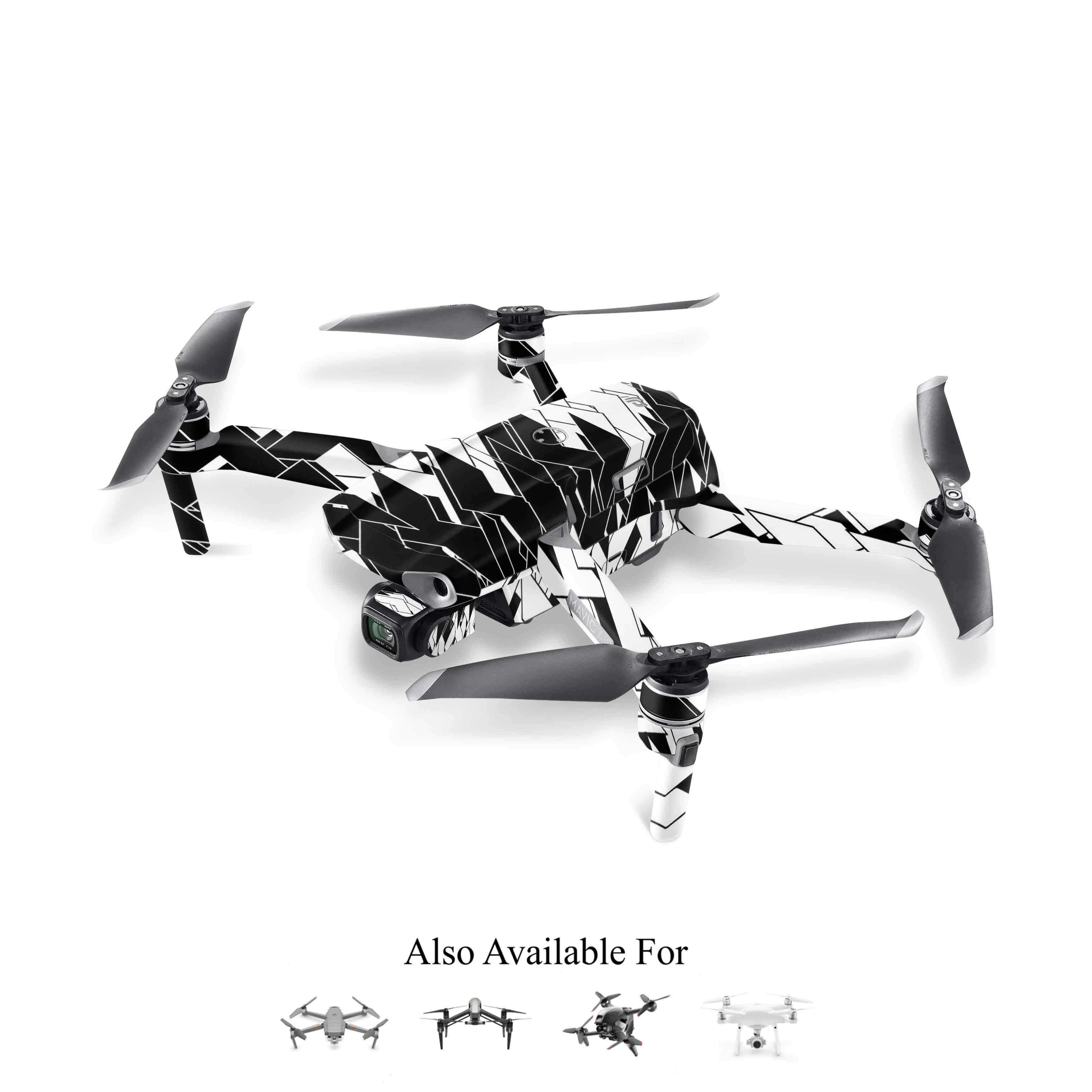 3D B&W Drone Skin
