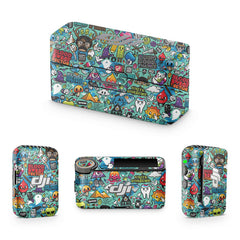 Blue Abstract DJI Mic Skin - WrapCart