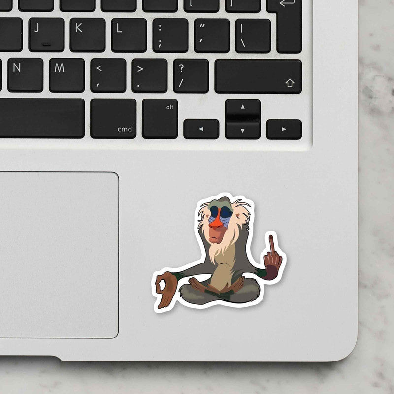 High Monkey Laptop Sticker