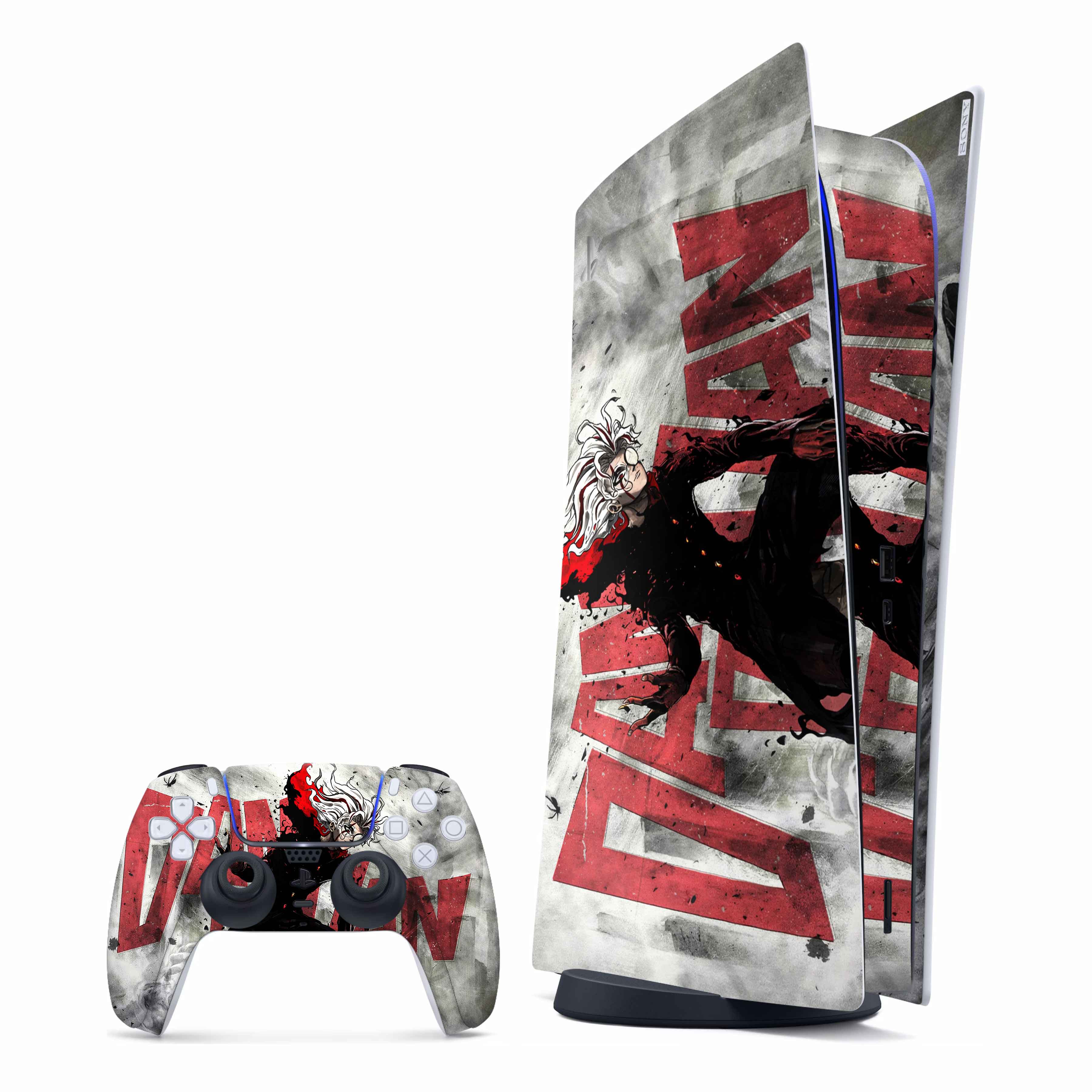 dandadan-grey-playstation-5-skin