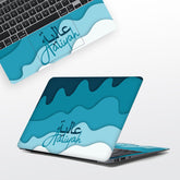Arabic Waves Custom Name Laptop Skin