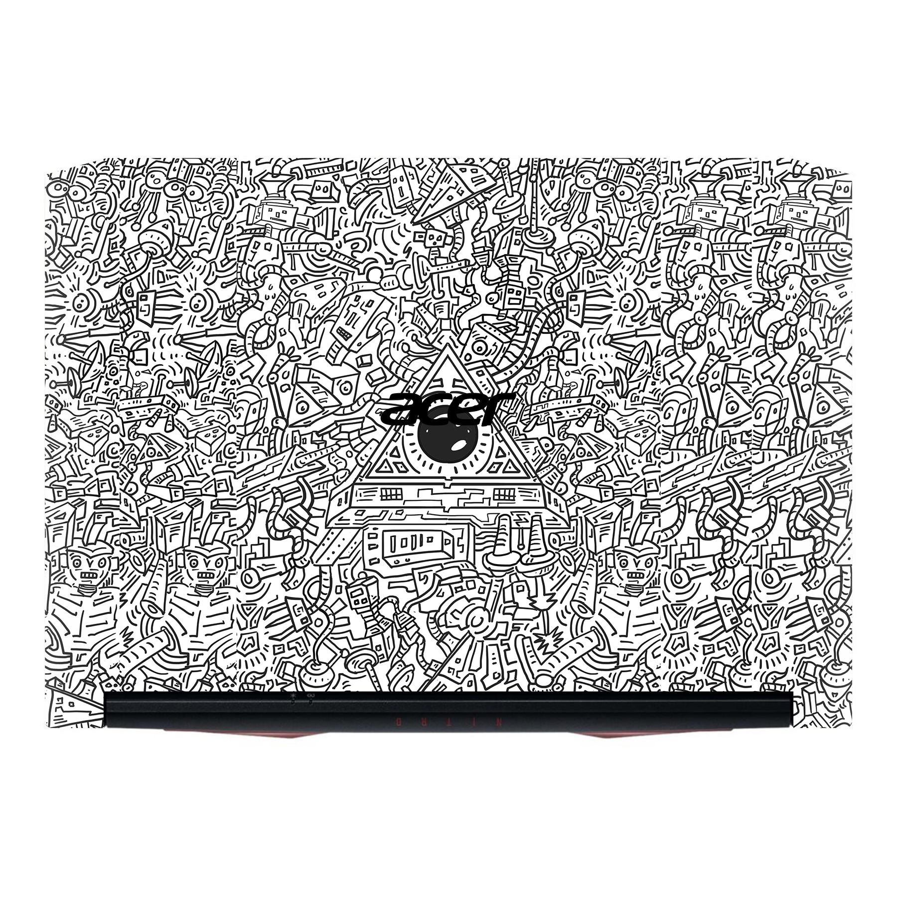 Robotic Doodle Laptop Acer Nitro 5 AN515 Laptop Skin