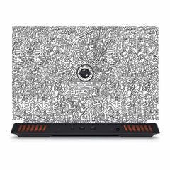 Robotic Doodle Laptop Dell G15 5520 Laptop Skin