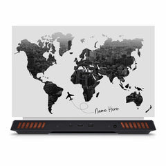 All Over the World Custom Name Dell G15 5520 Laptop Skin