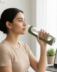 Pillar Borosilicate Glass Water Bottle - Keeps You Hydrated