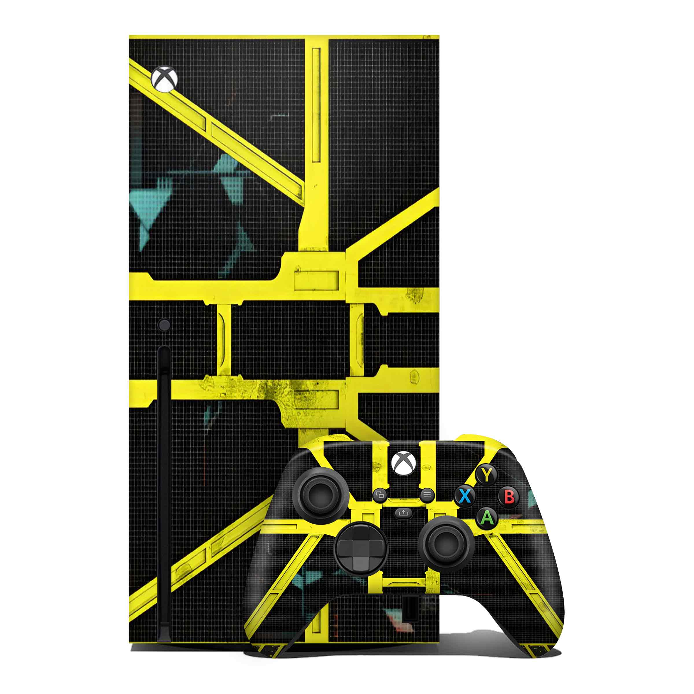 Yellow Cybertech Xbox Skin
