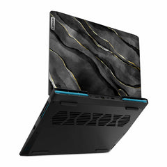 Royal Black Marble Ideapad Gaming 3 Laptop Skin
