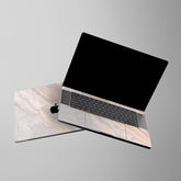MacBook Classic Peach Marble Laptop Skin