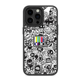 White Abstract Mobile Bumper Cover