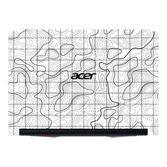 White Topography Exclusive Acer Nitro 5 AN515 Laptop Skin