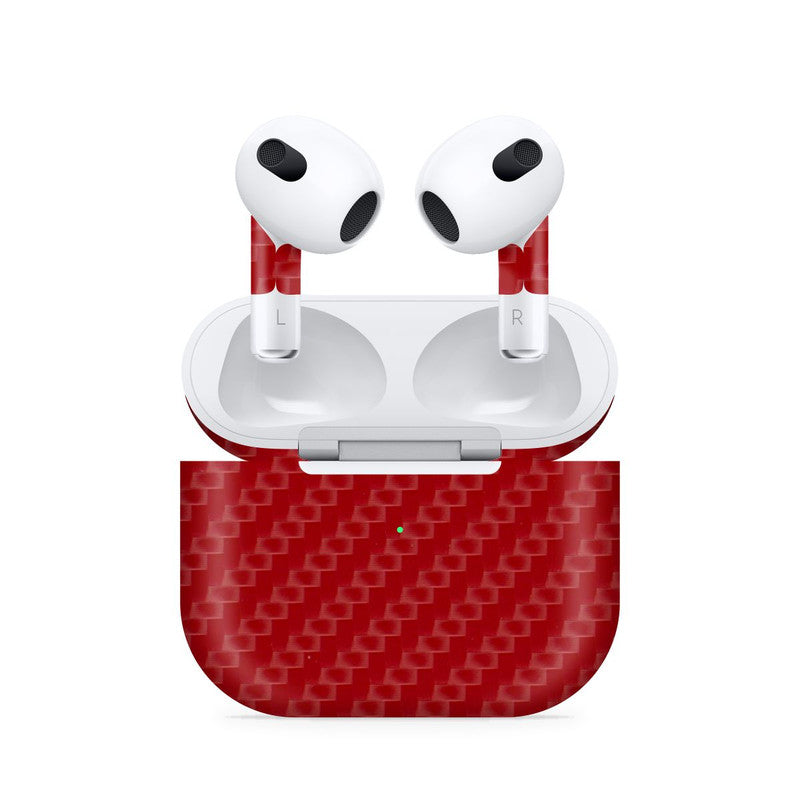 Airpods 4 Red Carbon Skin