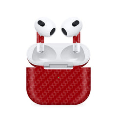 Airpods 4 Red Carbon Skin