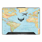 World Map Asus TUF Gaming F17 FX707Z Laptop Skin