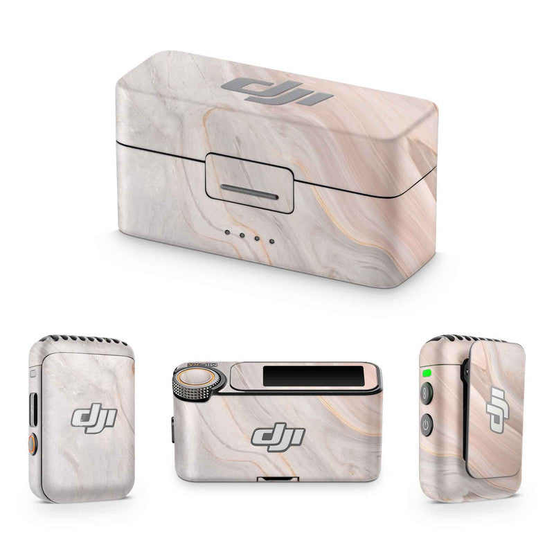 Classic Peach Marble DJI Mic Skin - WrapCart