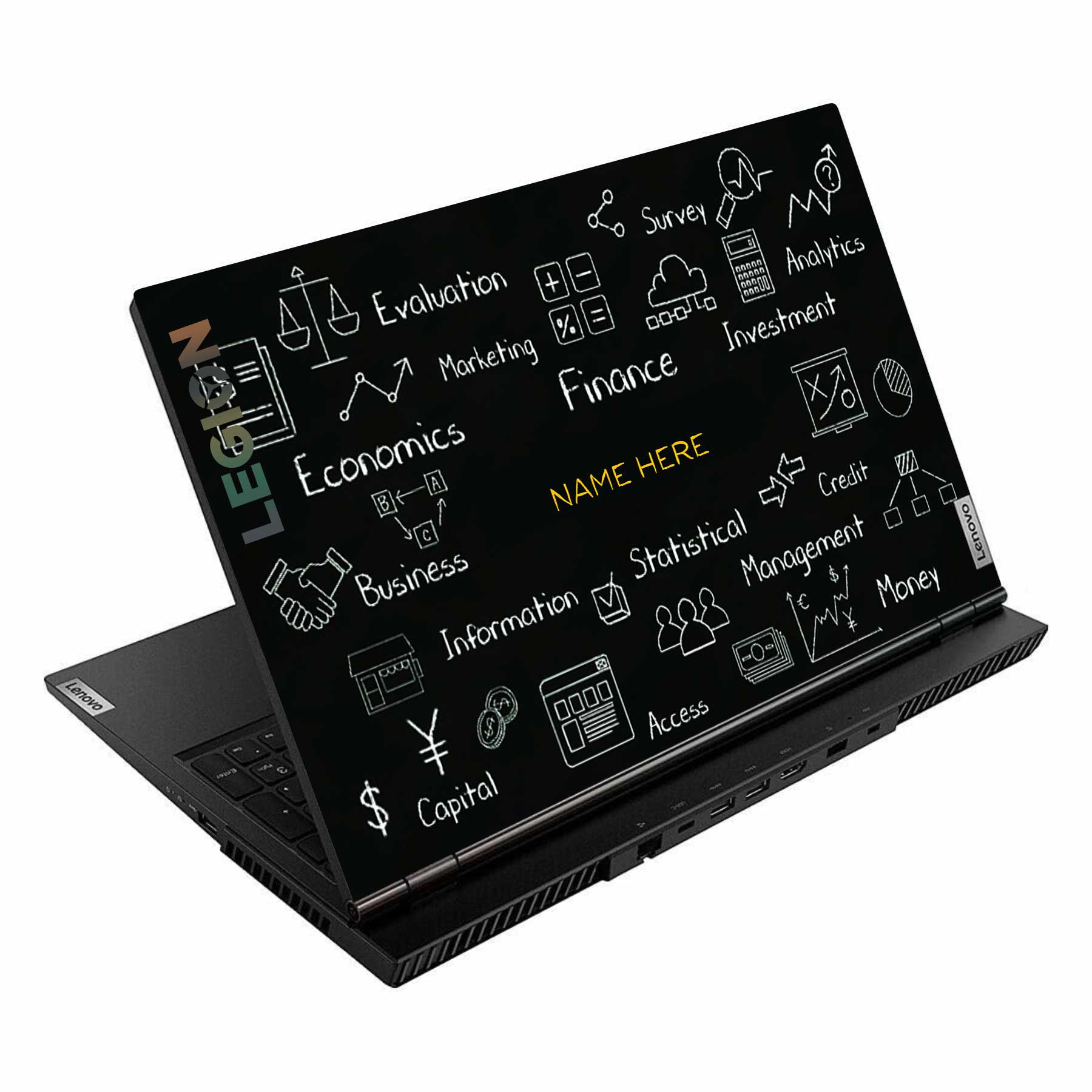 Asset Management Custom Name Lenovo Legion 5 15ARH05 Laptop Skin