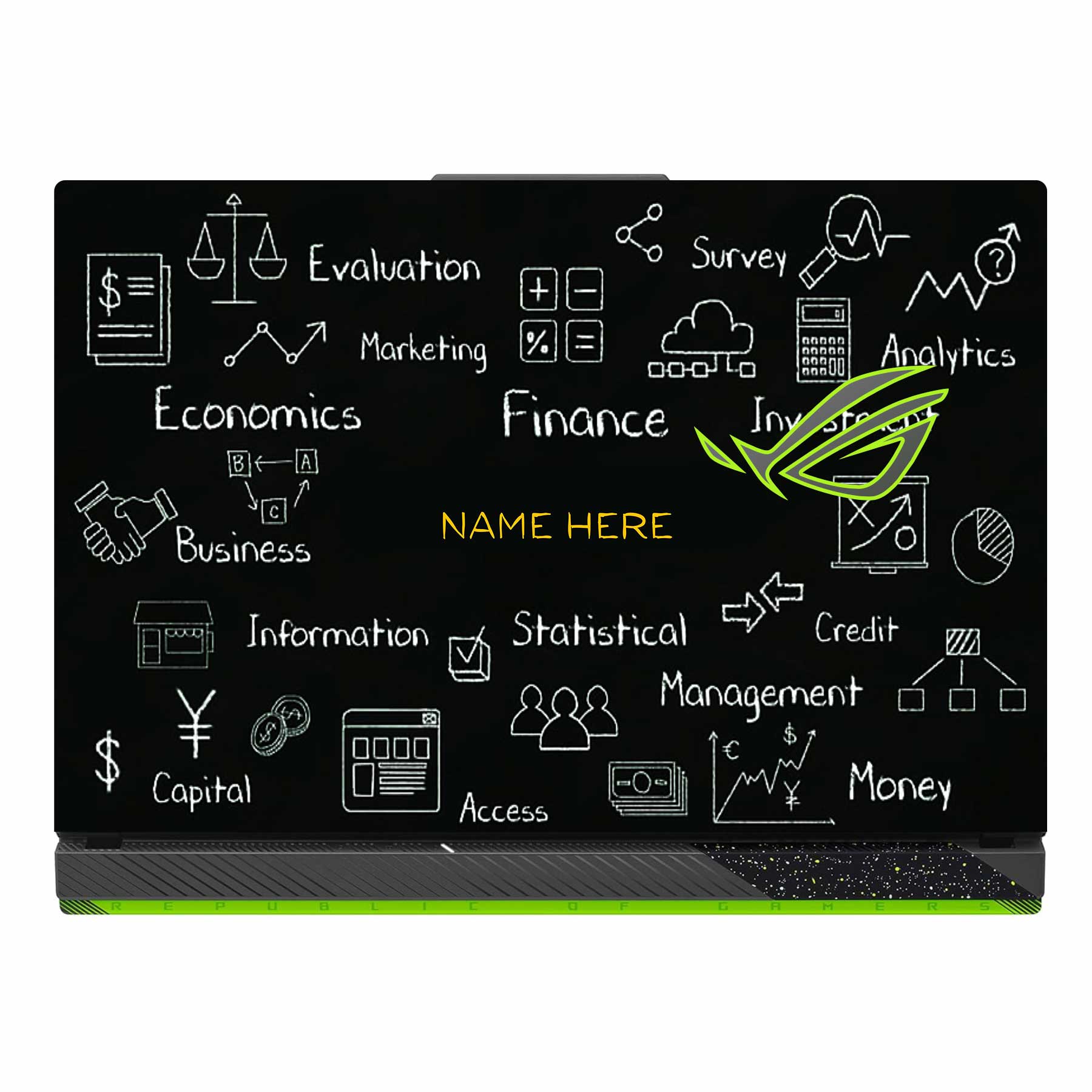 Asus ROG Strix G16 G614J Laptop Skins & Wraps - WrapCart