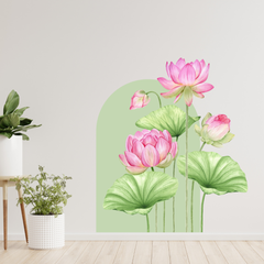 Aesthetic Lotus Wall Sticker