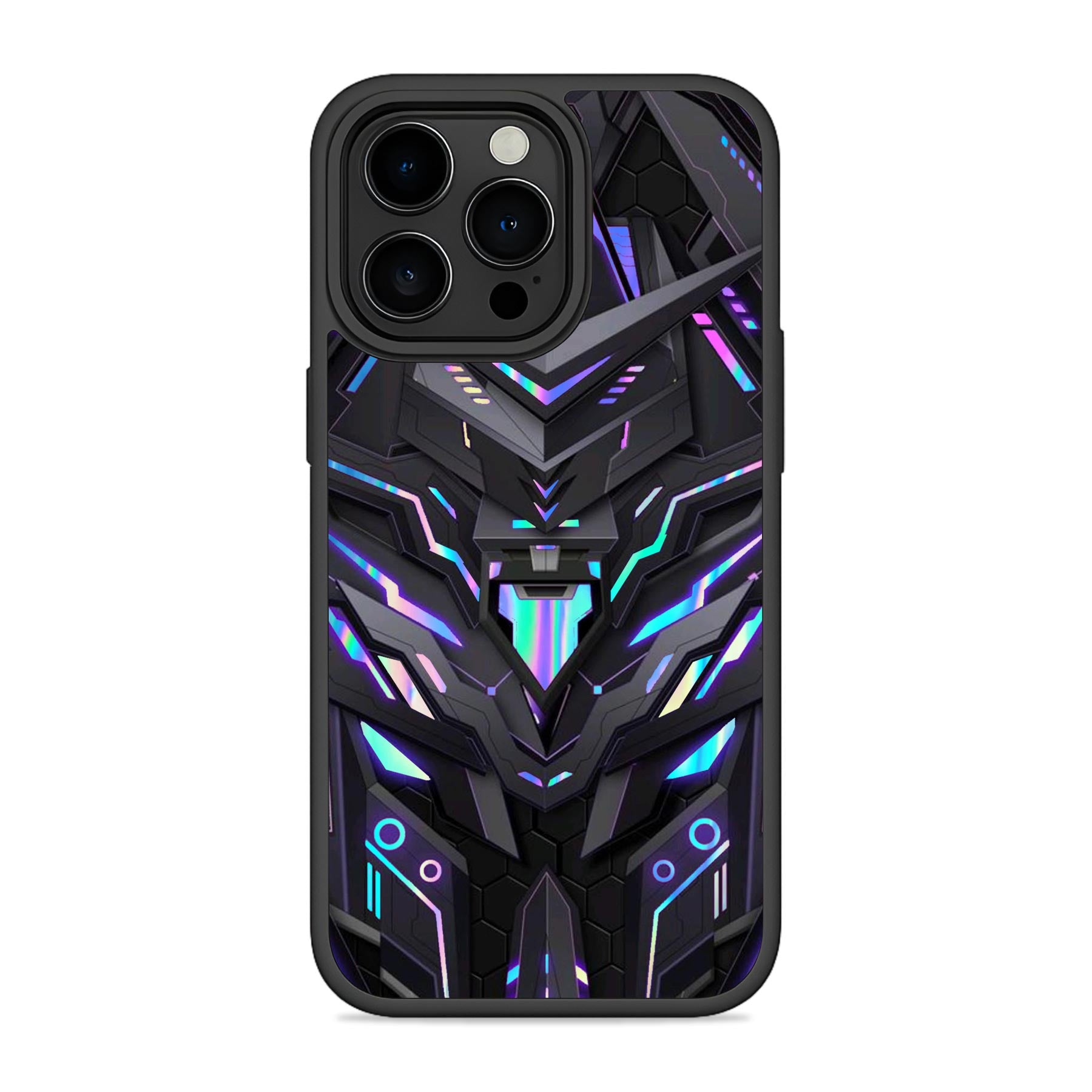 Armor Holographic Mobile Bumper Cover For iPhone 15 Pro
