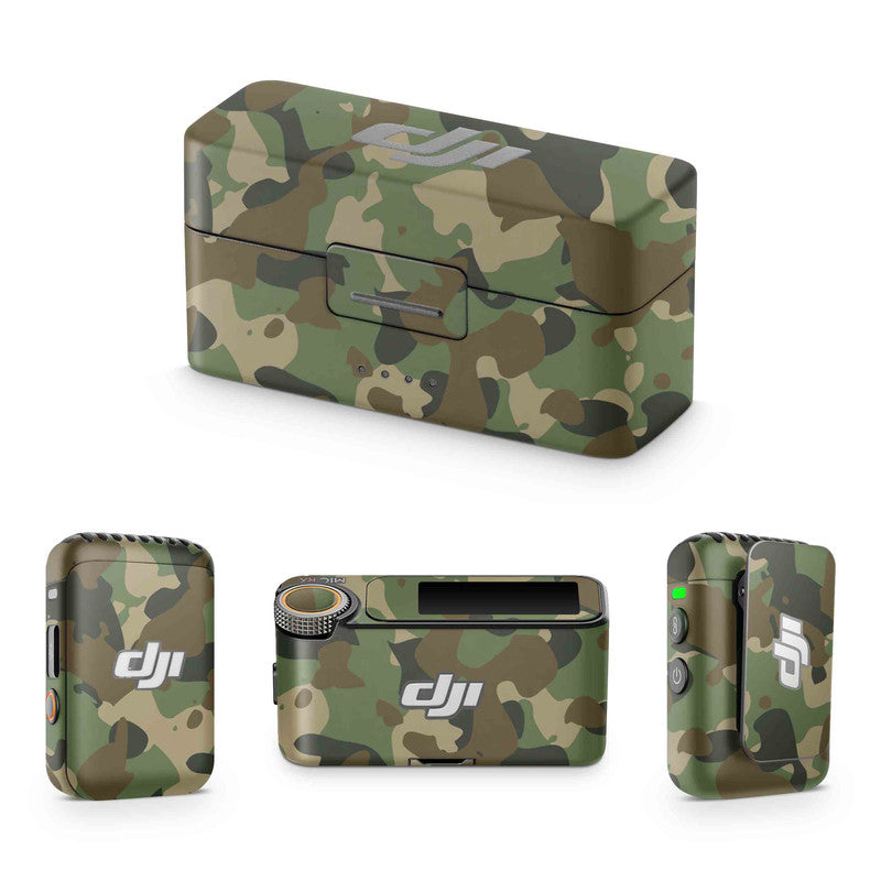 Army Green DJI Mic Skin - WrapCart
