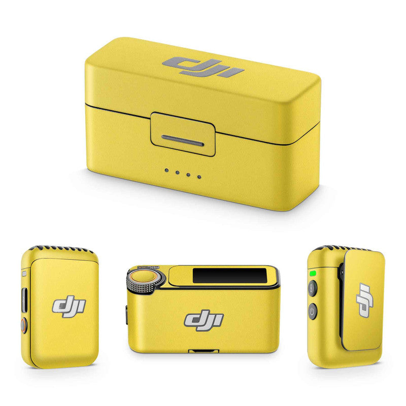 Matte Yellow DJI Mic Skin - WrapCart