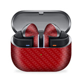 Red Carbon Galaxy Buds 3 Pro Skin