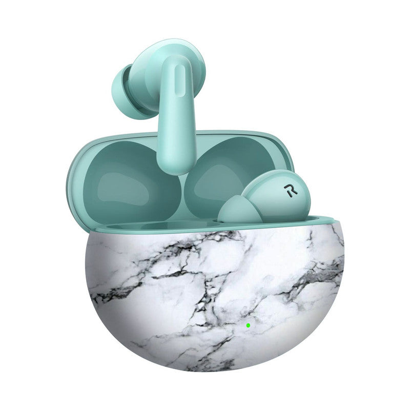 White Marble Nord Buds 3 Pro Skin