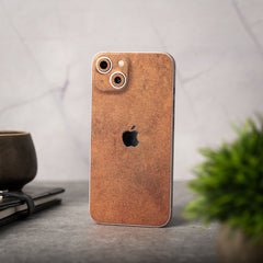 Rustic Brown Stone Mobile Skin