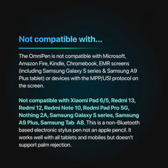 Universal Stylus Pen for All Touchscreen Devices - Rechargeable Fine Tip for Writing & Drawing | Compatible with Android & iOS