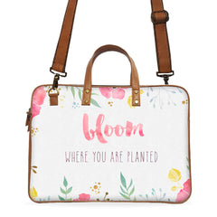 Bloom Where You Are Planted Deluxe Laptop Bag