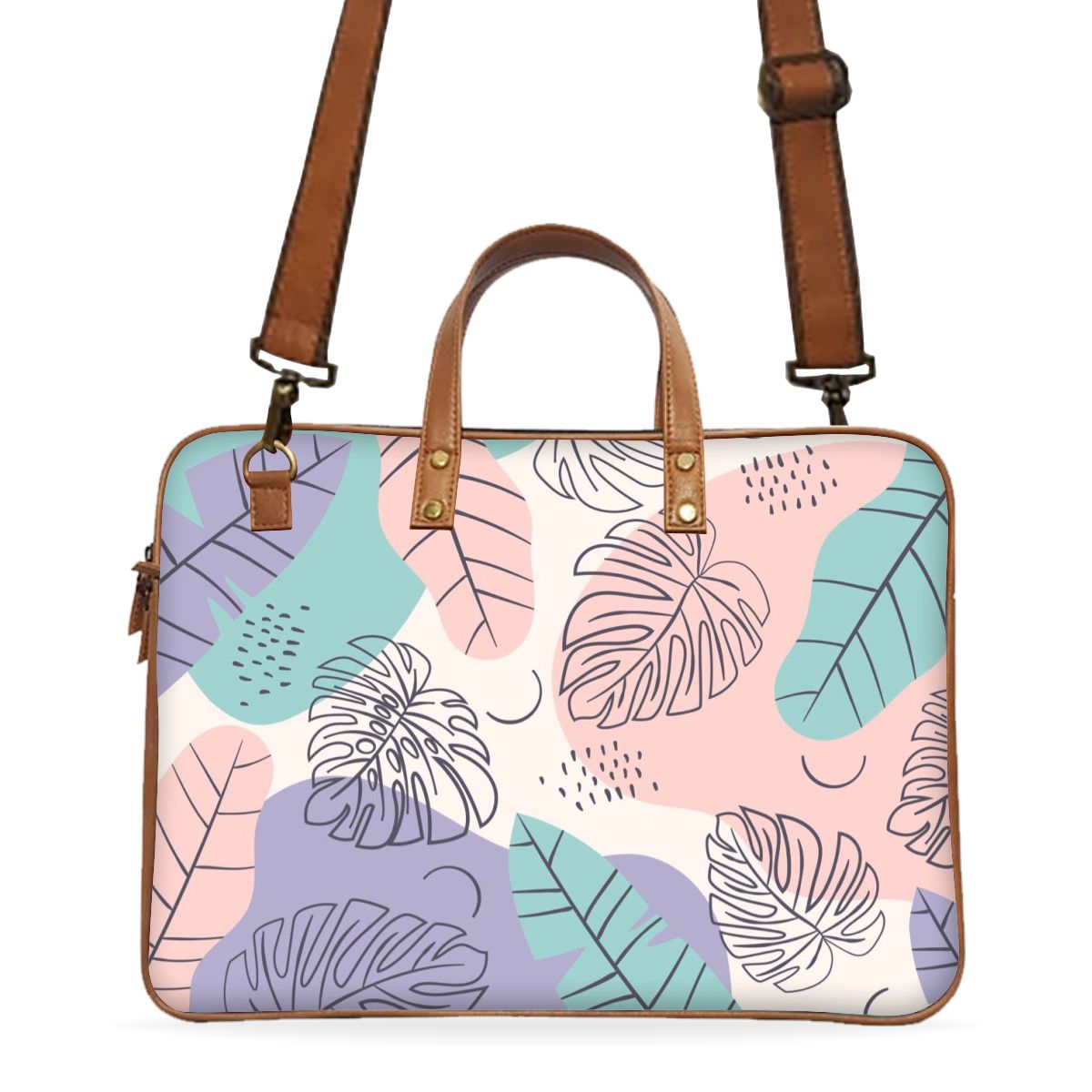 Moonlit Petals Deluxe Laptop Bag