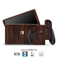 Mahogany Wood Nintendo Skin