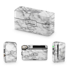 White Marble DJI Mic Skin - WrapCart