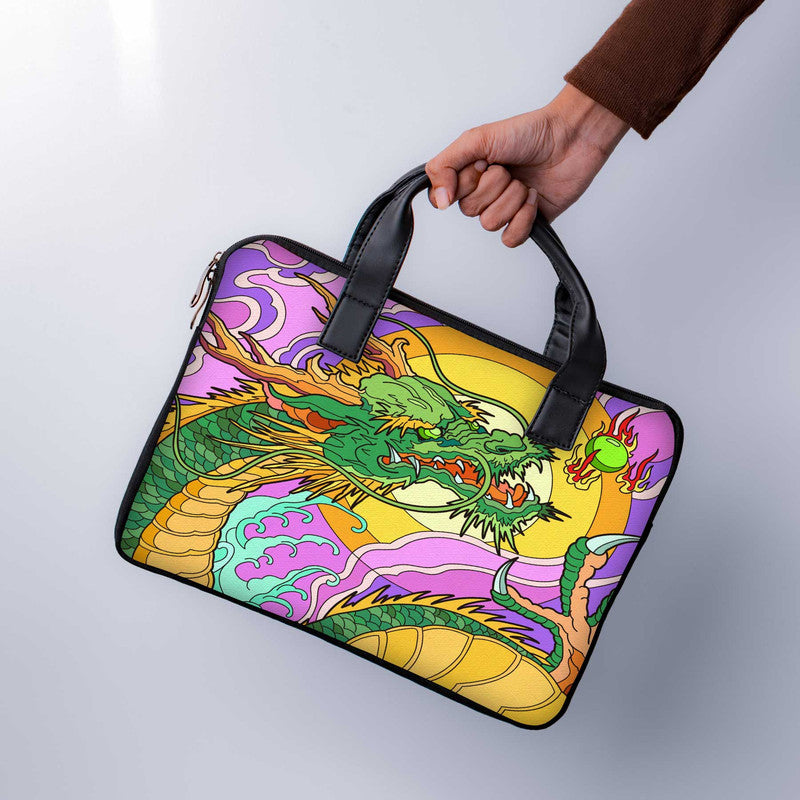 Chinese Dragon Laptop Sleeve With Handle - WrapCart