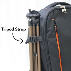 Deluxe Camera Backpack - Large Capacity Bag with Tripod Holder and Laptop Compartment