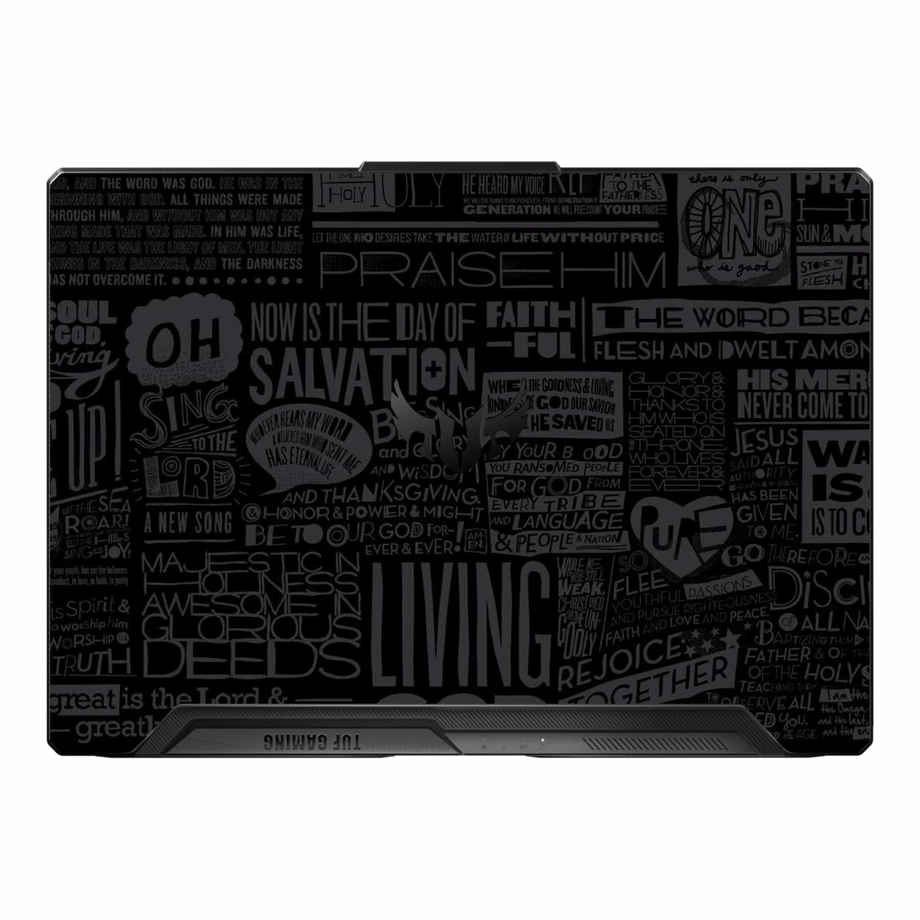 Asus TUF A15 FA506 FA507 FX506 FX507 Laptop Skins & Wraps - WrapCart | Black Glory Asus TUF A15 FA506 FA507 FX506 FX507 Laptop Skin