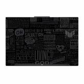 Black Glory Asus TUF Gaming F17 FX707Z Laptop Skin