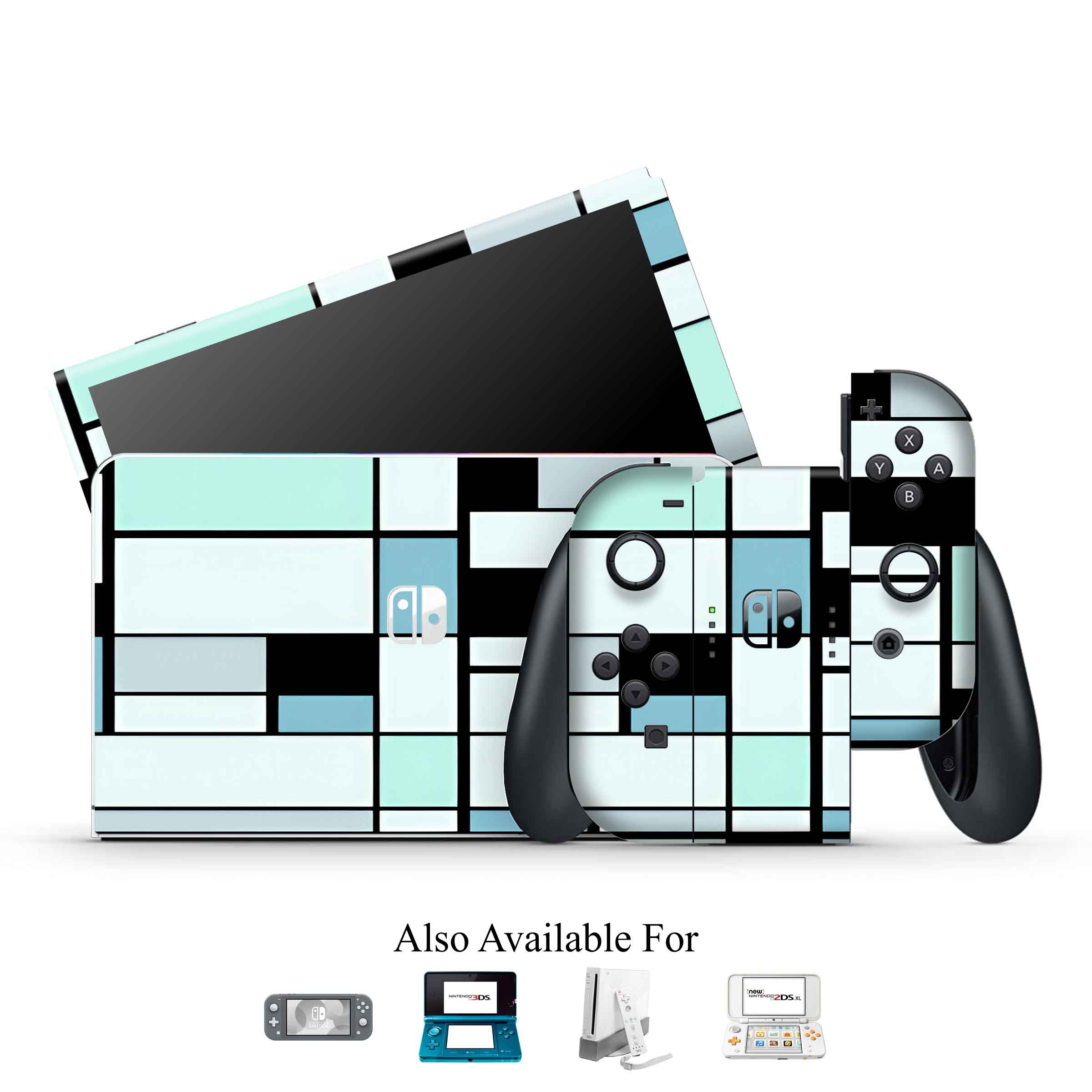 Blue Tech Nintendo Skin