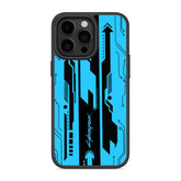 Cyber Blue Mobile Bumper Cover For iPhone & Samsung
