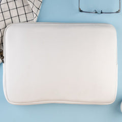 White Leather Laptop Sleeve - 15.6 INCH