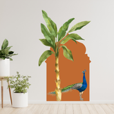 Udaipur Peacock Vibe Wall Sticker