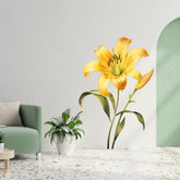 YELLOW LILY WALL STICKER