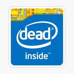 Dead Inside Laptop Sticker