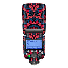 Red Floral Mandala Flash Skin